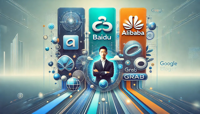 DALL·E 2024-11-21 08.01.29 - A professional blog header image featuring visually appealing, modern representations of the logos of Baidu, Alibaba, and Grab. The logos should be st